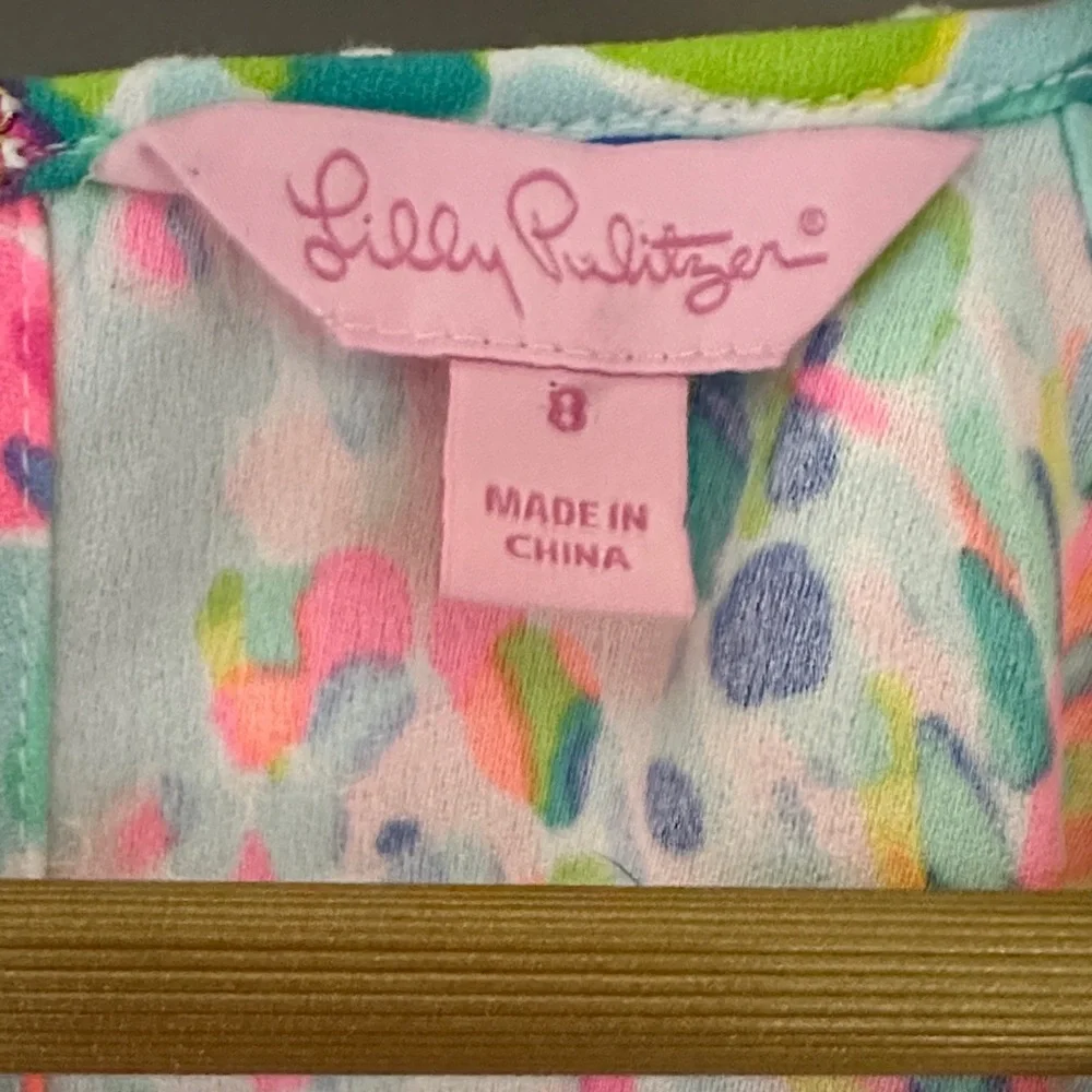 Lilly Pulitzer Pearl Soft Shift Dress – “Catch The Wave” Print Halter Mini - Picture 3 of 6